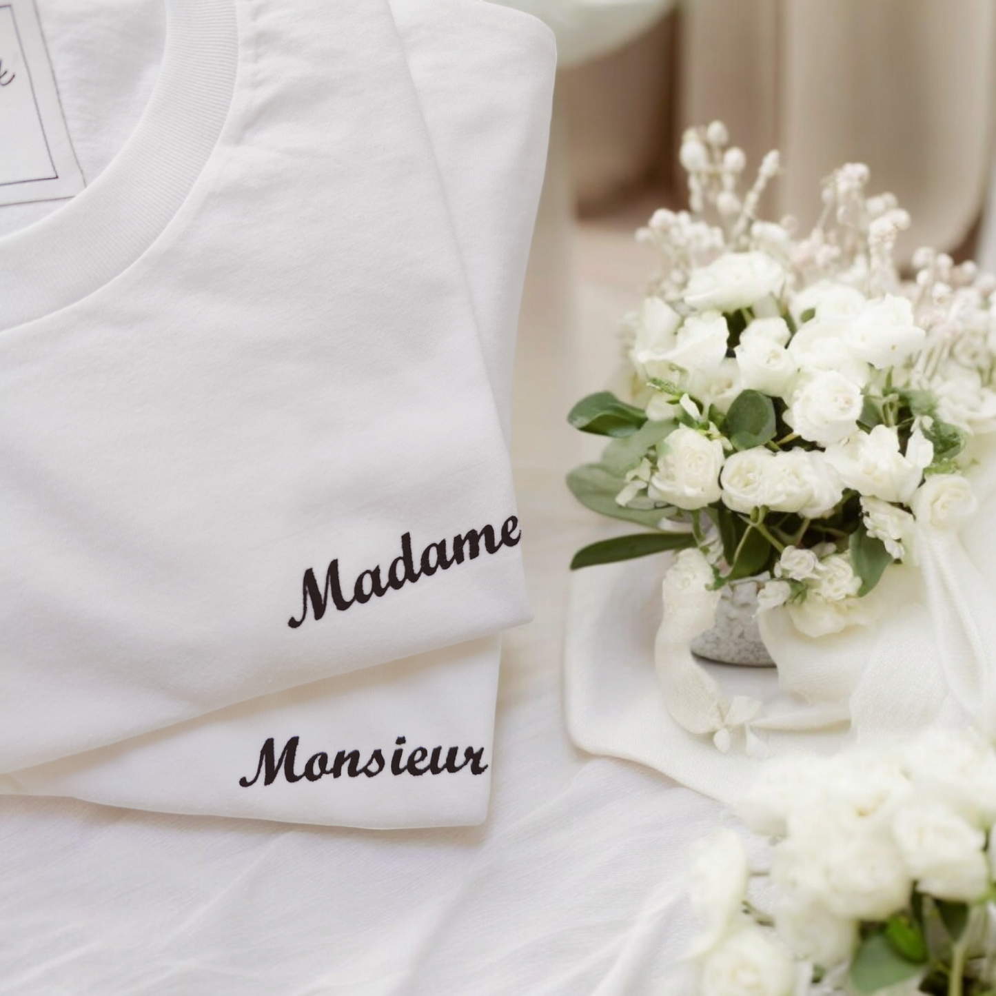 Match t-shirts madame/monsieur wom(men)