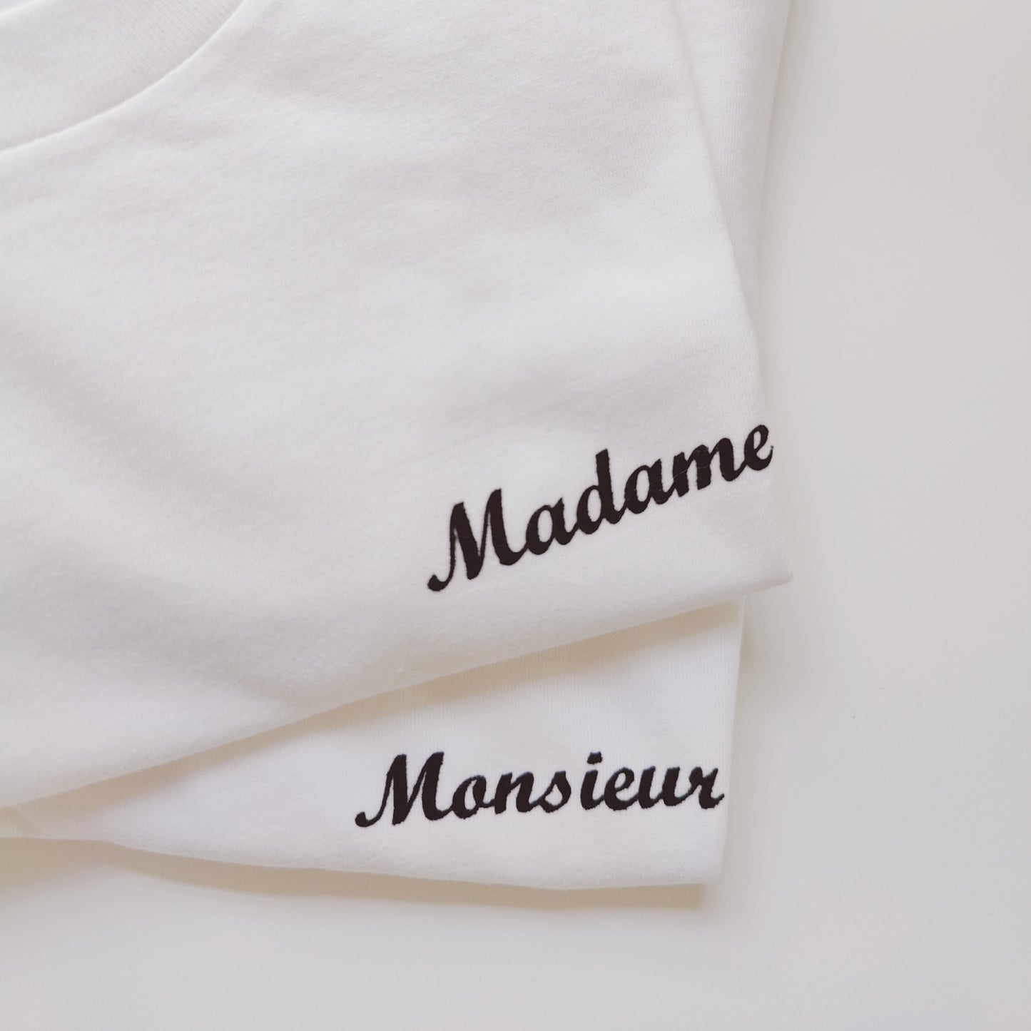 Match t-shirts madame/monsieur wom(men)