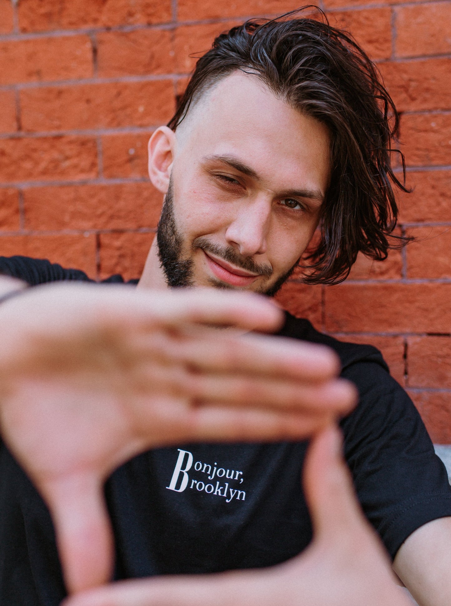Men unisex T-shirt Bonjour Brooklyn