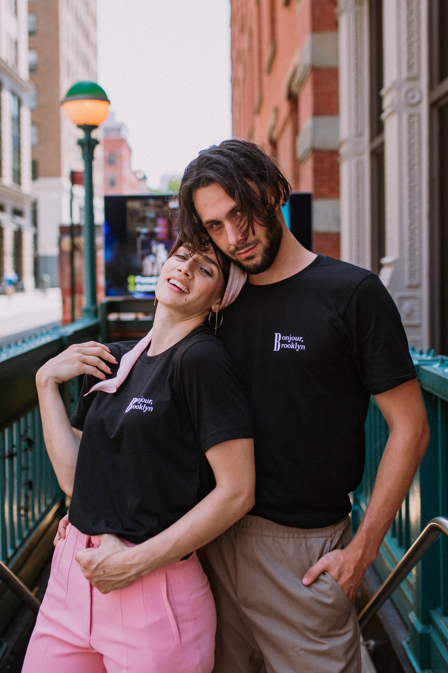 Men unisex T-shirt Bonjour Brooklyn