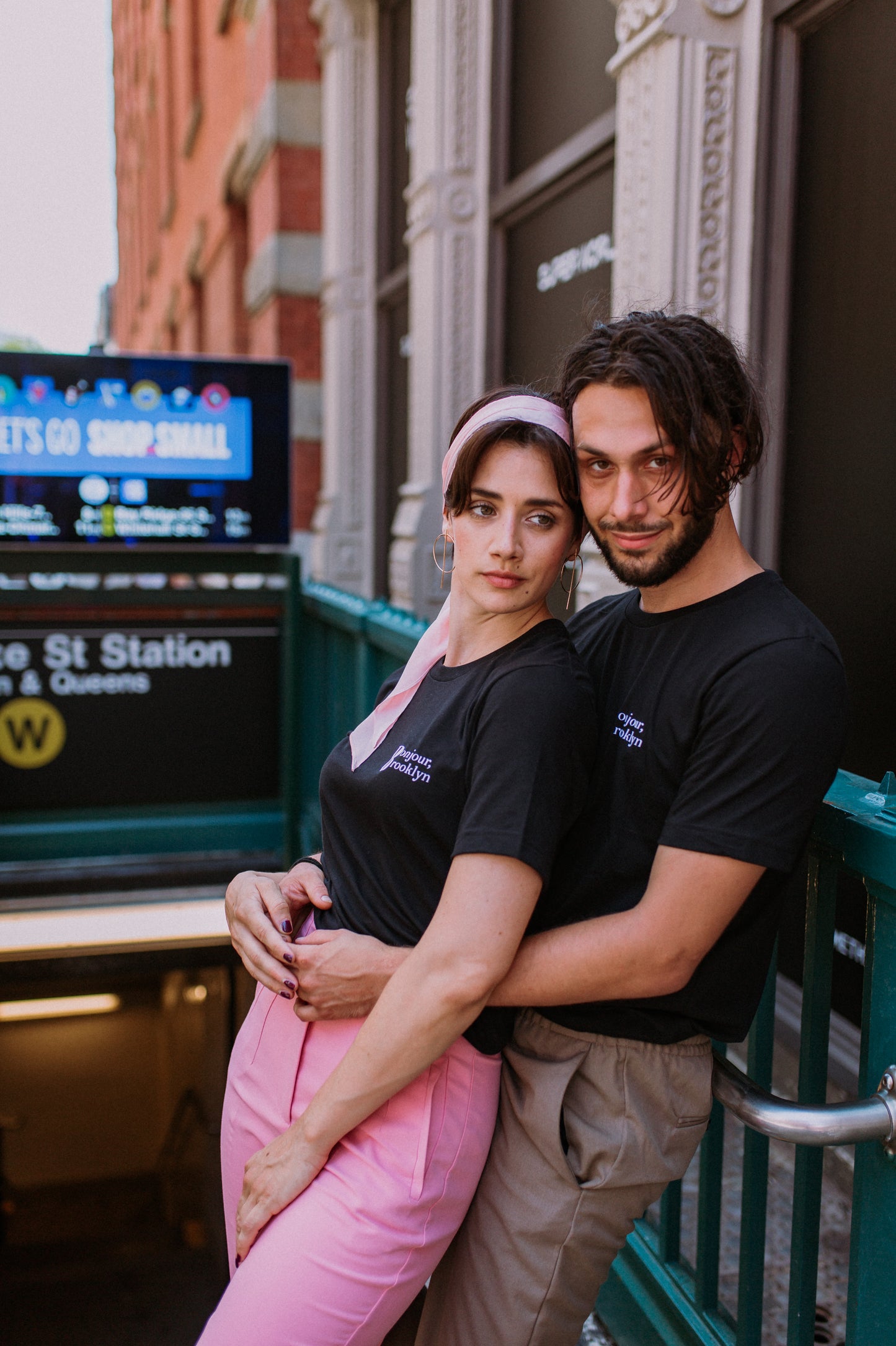 Men unisex T-shirt Bonjour Brooklyn