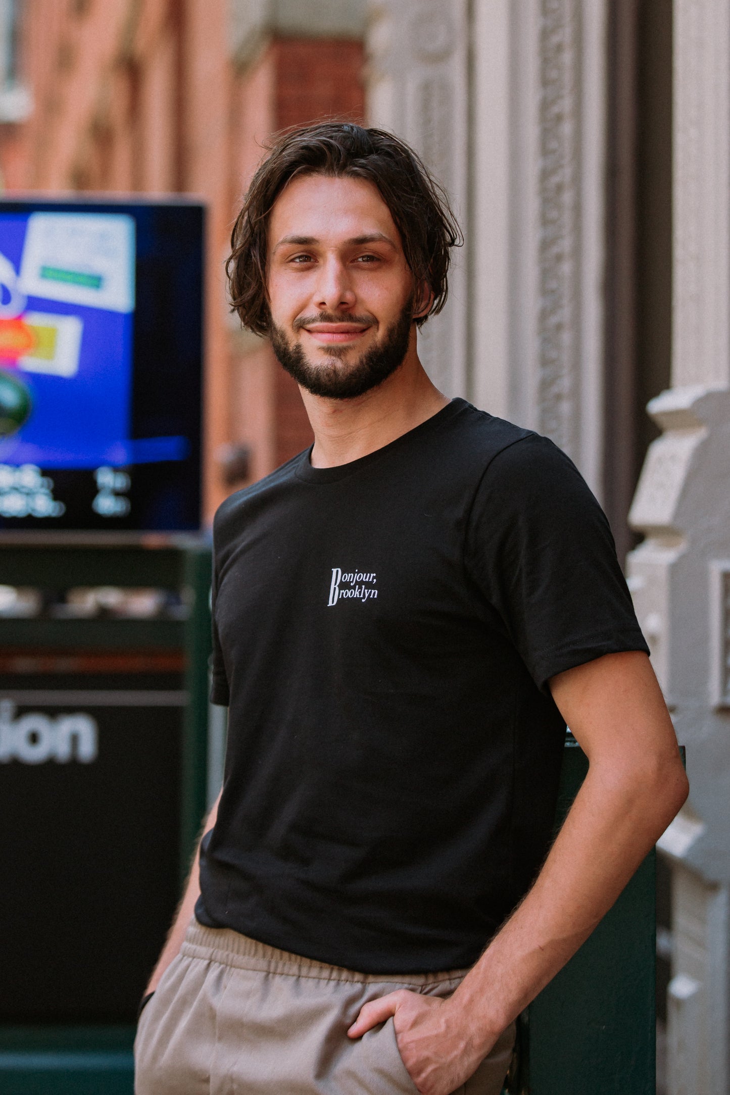 Men unisex T-shirt Bonjour Brooklyn