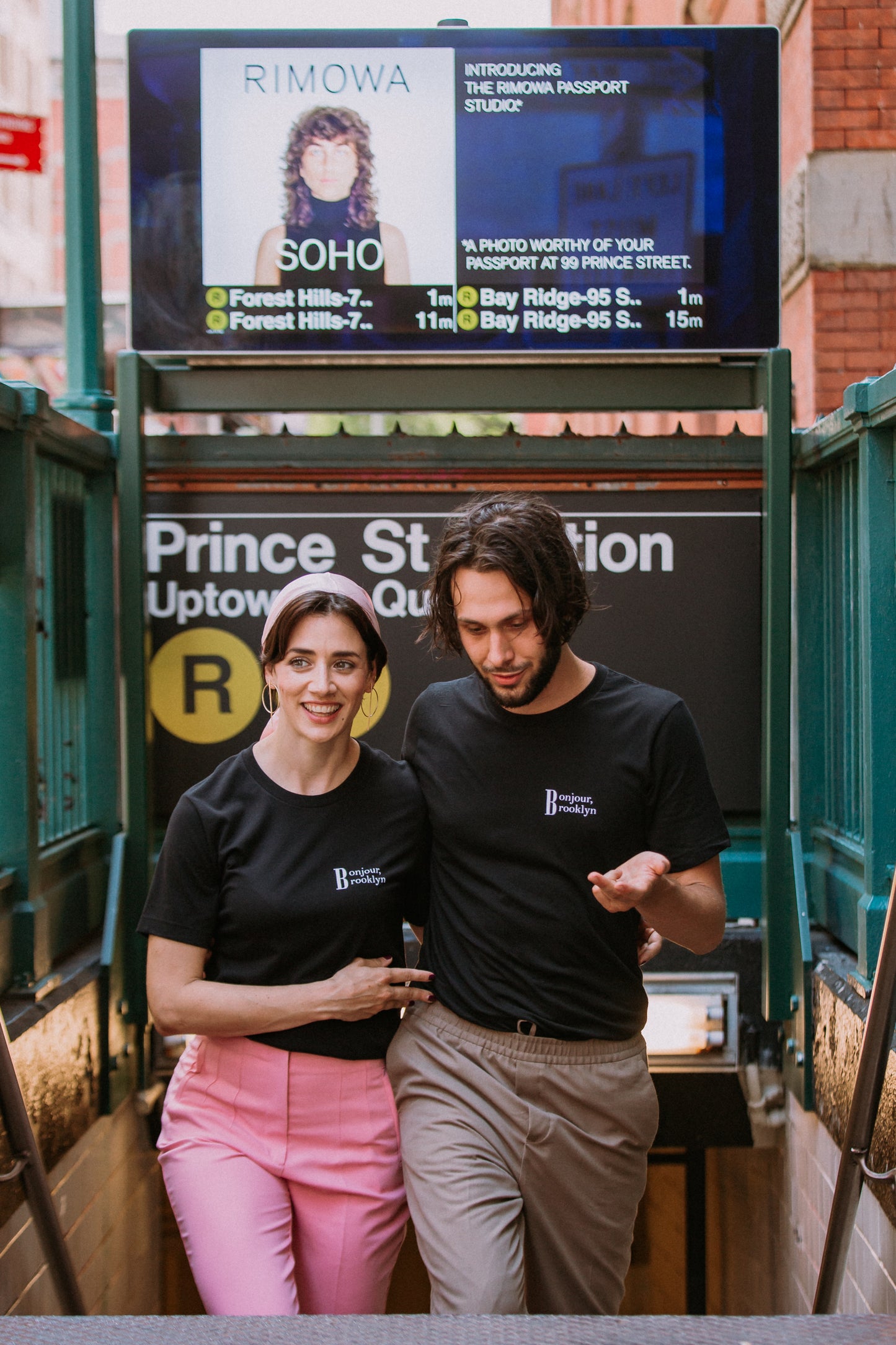 Men unisex T-shirt Bonjour Brooklyn