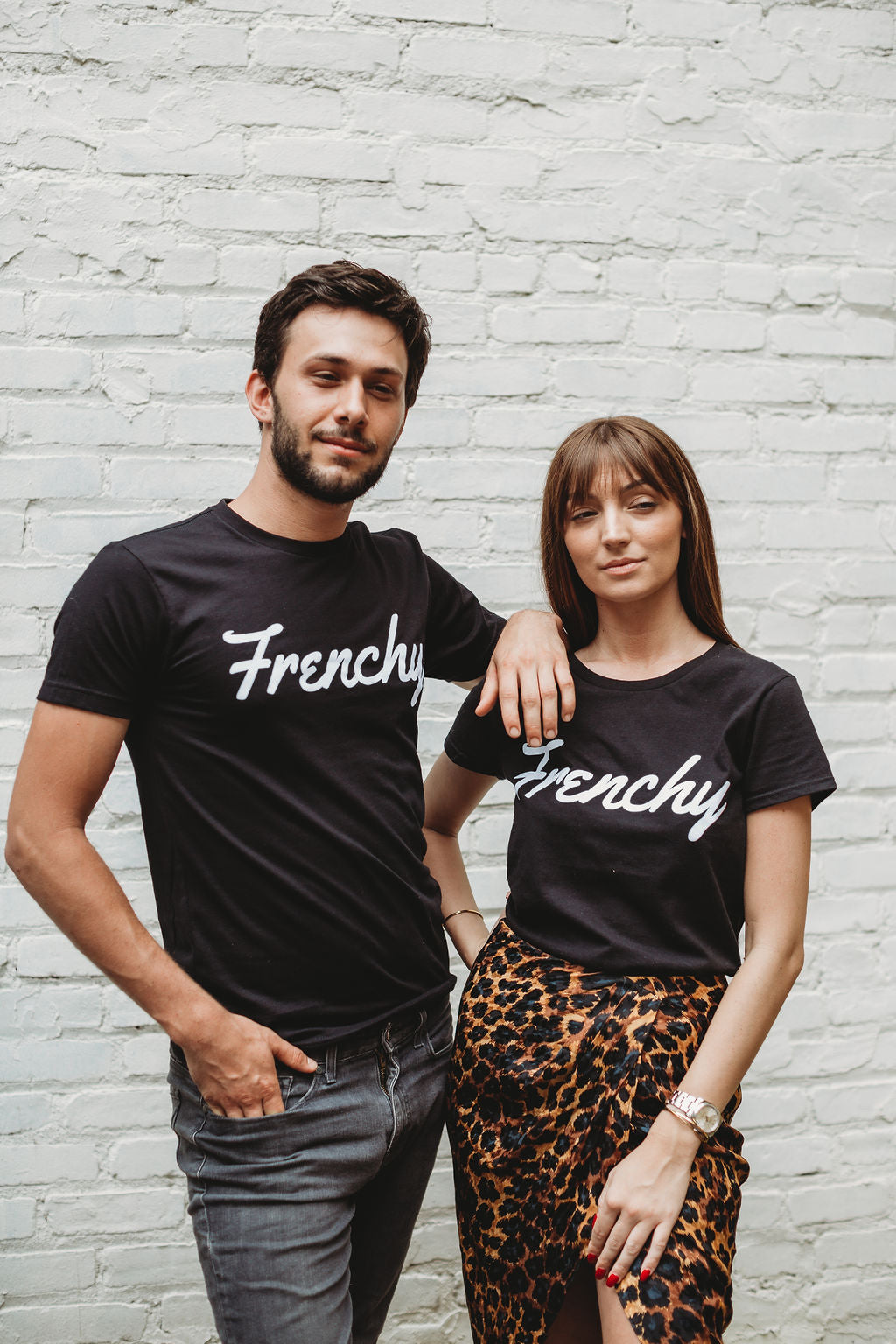 Men unisex T-shirt Frenchy Black