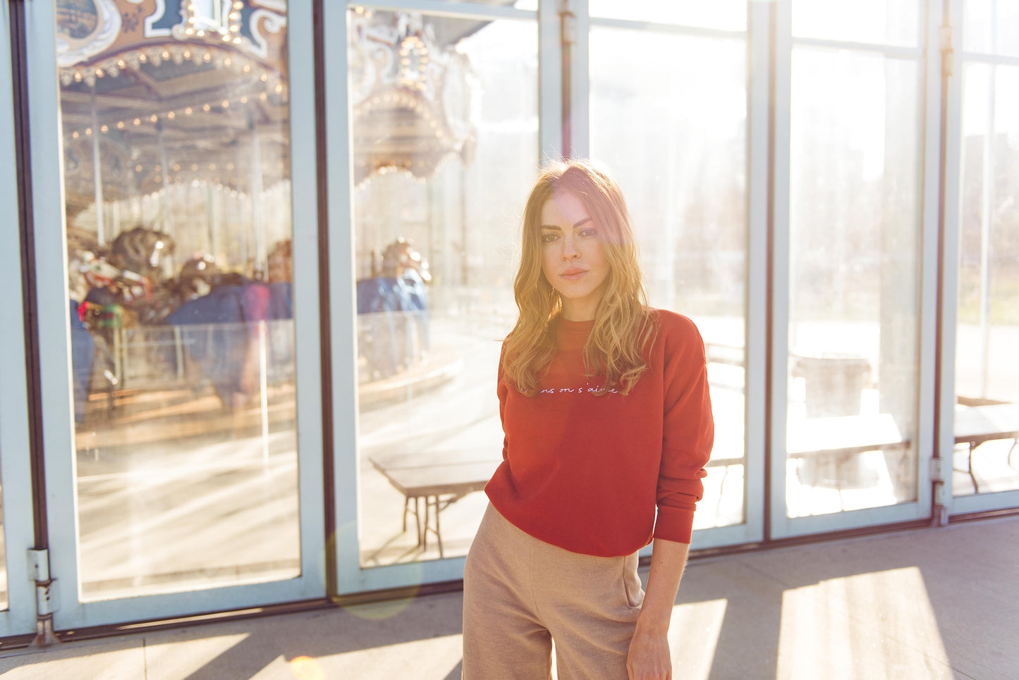 Sweater Viens on s'aime wom