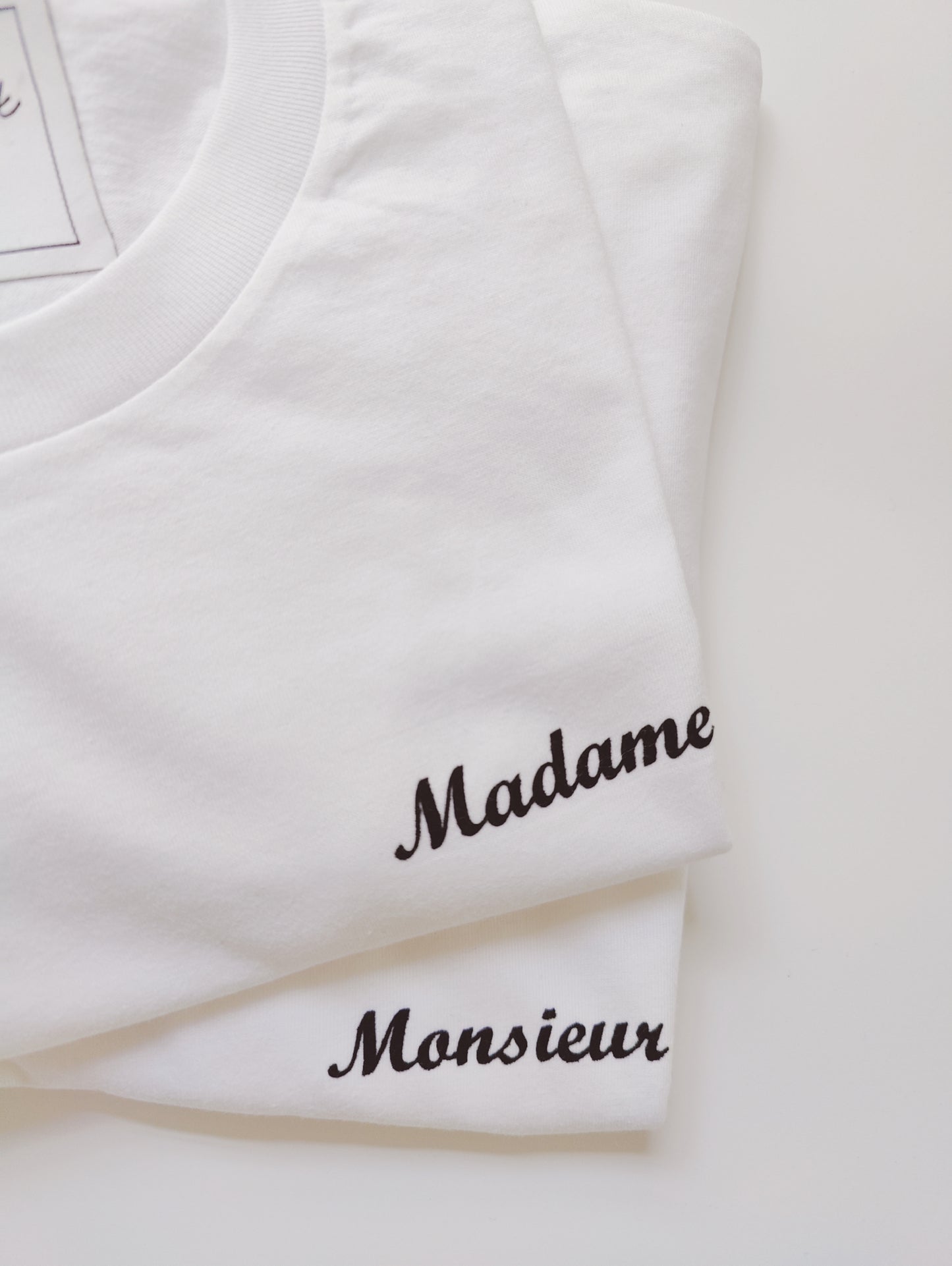 Match t-shirts madame/monsieur  wom(men)