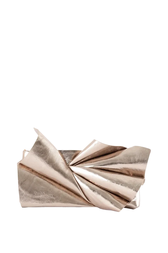 Midnight Bloom Clutch Gold bag