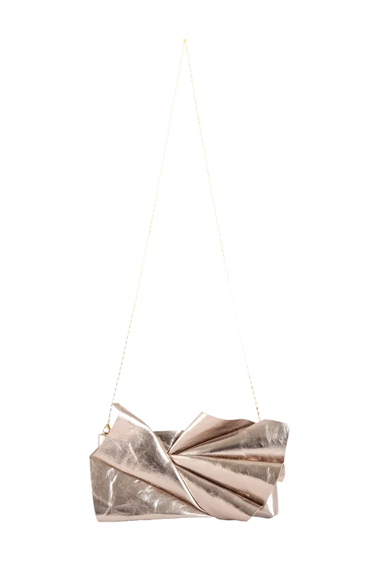 Midnight Bloom Clutch Gold bag