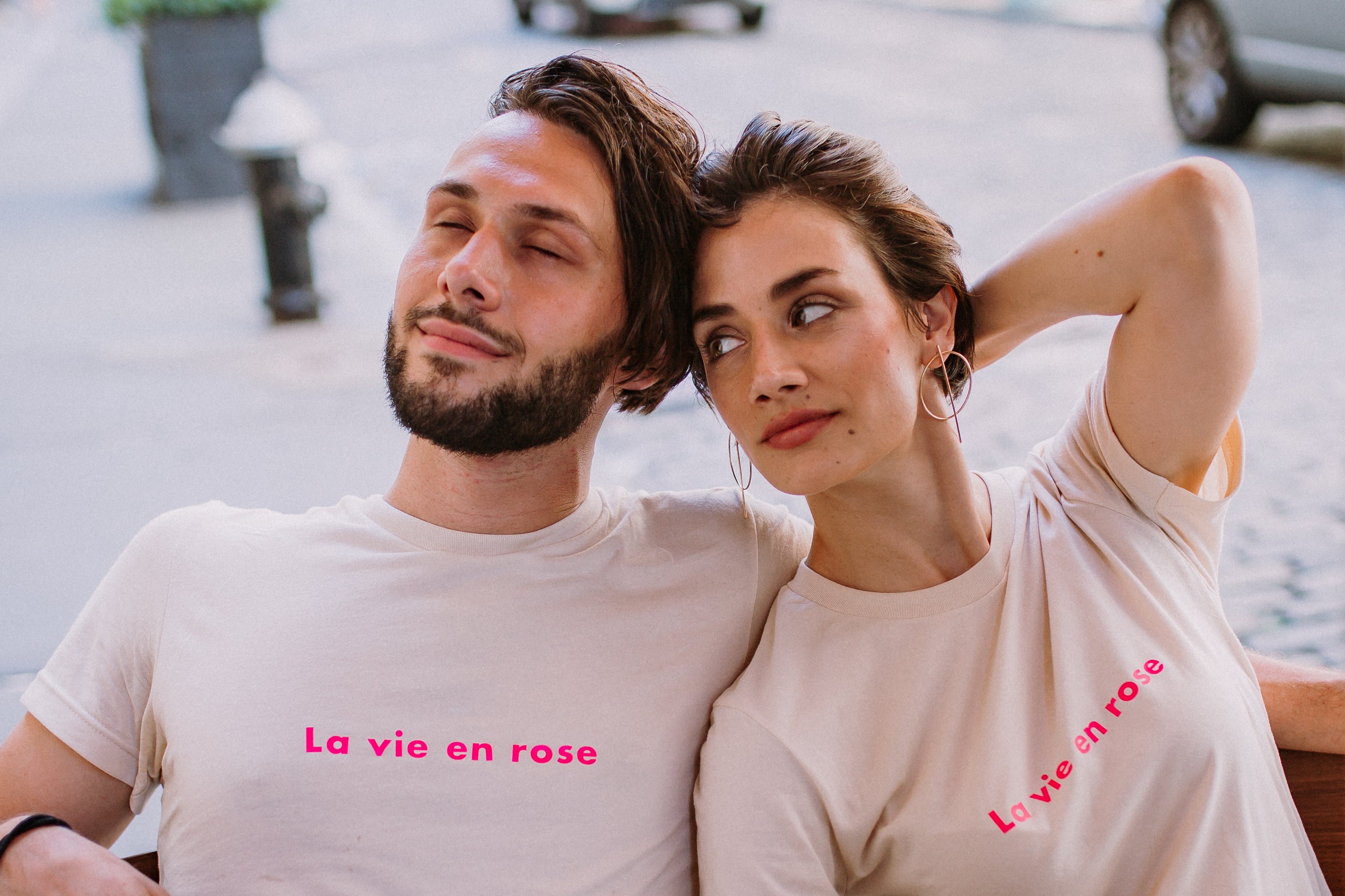 Tee shirt la discount vie en rose