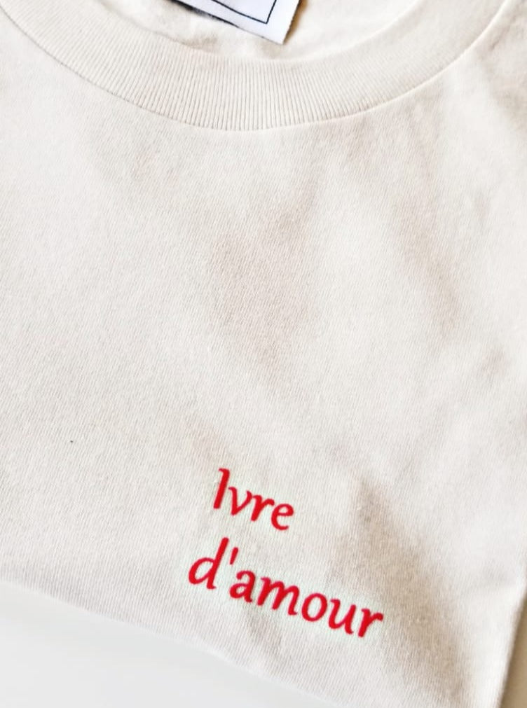 Men T-shirt unisex Ivre d'amour